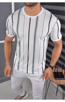 Mcz Giyim Bisiklet Yaka Slim-fit Erkek T-shirt Beyaz Mcz Giyim Bisiklet Yaka Slim-fit Erkek T-shirt Beyaz