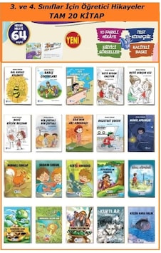 2. Ve 3. Sınıflar İçin Öğretici Hikayeler 20 Kitap Set Sevimli - Öğretici 2. Ve 3. Sınıflar İçin Öğretici Hikayeler 20 Kitap Set Sevimli - Öğretici