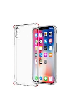 Fibaks iPhone Xs Max Uyumlu Kılıf Antishock Darbe Emici Kamera Korumalı Yumuşak Esnek Şeffaf Silikon Kapak