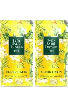 Eyüp Sabri Tuncer Kolonyalı Mendil Limon 2'Li Set Eyüp Sabri Tuncer Kolonyalı Mendil Limon 2'Li Set