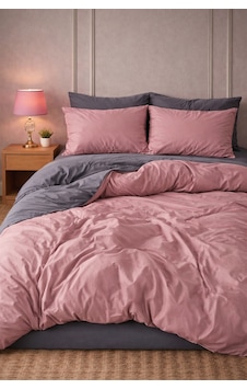 More Home Lastikli Çarşaflı Çift Kişilik Nevresim Takımı Gül Kurusu Antrasit More Home Lastikli Çarşaflı Çift Kişilik Nevresim Takımı Gül Kurusu Antrasit