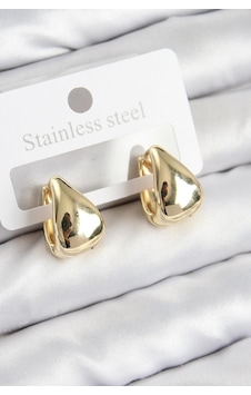 Pirinç Halka Model Gold Renk Kadın Küpe Çok Renkli Pirinç Halka Model Gold Renk Kadın Küpe Çok Renkli