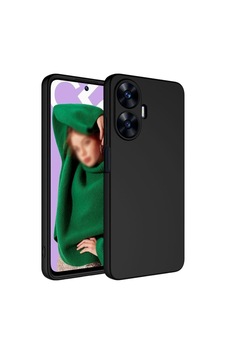Realme C55 Kılıf Zore Mara Lansman Kapak Siyah Realme C55 Kılıf Zore Mara Lansman Kapak Siyah
