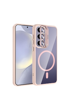 Galaxy S25 Plus Kılıf Kamera Standlı Magsafe Destekli Şeffaf Arka Yüz Silikon Pazarplus Pembe Galaxy S25 Plus Kılıf Kamera Standlı Magsafe Destekli Şeffaf Arka Yüz Silikon Pazarplus Pembe