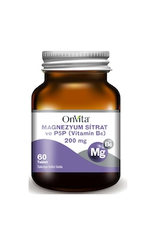 Onvita Magnezyum Sitrat ve P5p 60 Tablet Onvita Magnezyum Sitrat ve P5p 60 Tablet