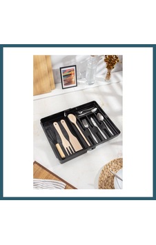 Bezos Akrilik Siyah Ayarlanabilir Çekmece İçi Kaşıklık & Çekmece İçi Organizeri 35 28 5 / 35 44 5 Ob Bezos Akrilik Siyah Ayarlanabilir Çekmece İçi Kaşıklık & Çekmece İçi Organizeri 35 28 5 / 35 44 5 Ob