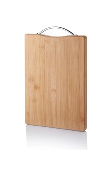 Jenerik Metal Tutacaklı Lüx Bambu Kesme Tahtası 30cm X20cmx1.8cm Royaleks-67458 Çok Renkli