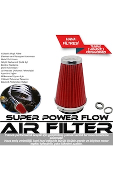 Hava Filtresi Tuning 2 Aparat Krom Kırmızı 4686001 Hava Filtresi Tuning 2 Aparat Krom Kırmızı 4686001