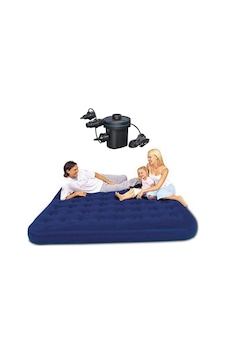 Bestway Bw110 Üç Kişilik Şişme Yatak Çakmaklık Otomatik Pompa Lacivert Bestway Bw110 Üç Kişilik Şişme Yatak Çakmaklık Otomatik Pompa Lacivert