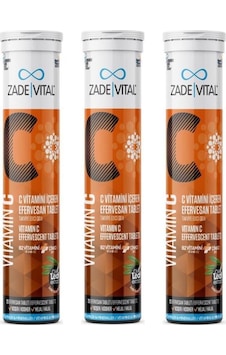 Zade Vital Vitamin C Efervesan 20 Tablet 3 Adet