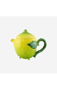 Bordallo Pinheiro Sarı Seramik Demlik 1200 Ml