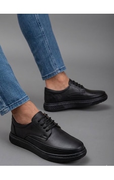 Beren Erkek Hakiki Deri Siyah Casual Günlük Ayakkabı Ortopedik Taban Comfort Sneaker Beren Erkek Hakiki Deri Siyah Casual Günlük Ayakkabı Ortopedik Taban Comfort Sneaker