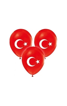 100 Adet Yüksek Kalite Türk Bayraklı Balon 100 Adet Kırmızı Bayraklı Balon Helyum Gazı Uyumludur 100 Adet Yüksek Kalite Türk Bayraklı Balon 100 Adet Kırmızı Bayraklı Balon Helyum Gazı Uyumludur