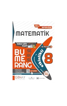 Günay Yayınları 8.sınıf Bumerang Matematik Etkinlikli Akıllı Kitap Günay Yayınları 8.sınıf Bumerang Matematik Etkinlikli Akıllı Kitap