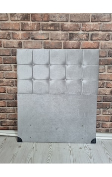 Emba Mobilya Lora Tek Kişilik Baza Başlığı Gri 120 CM Emba Mobilya Lora Tek Kişilik Baza Başlığı Gri 120 CM