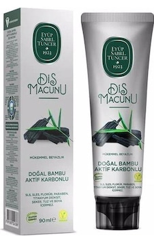 Eyüp Sabri Tuncer Doğal Bambu Aktif Karbonlu Diş Macunu 90 ML Eyüp Sabri Tuncer Doğal Bambu Aktif Karbonlu Diş Macunu 90 ML