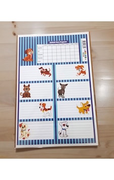 3 Sayfa Toplam 24 Adet Defter Kitap İsim Etiketi İsimlik 1
