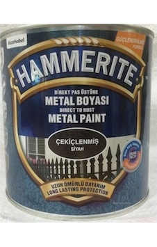 Marshall Hammerite Direkt Pas Üstü Çekiçlenmiş Siyah Boya 0.75