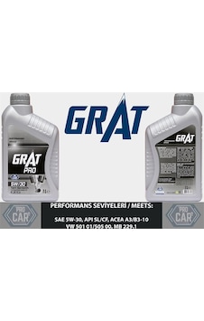 GRAT 605301 MOTOR YAĞI 1 LITRE 5W30 TAM SENTETIK API SL CF