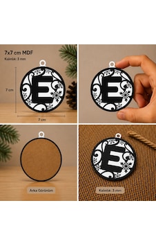 E Harf Yılbaşı Süsü Mdf Çam Ağacı Desenli Asılabilir Dekor 7x7 Cm E Harf Yılbaşı Süsü Mdf Çam Ağacı Desenli Asılabilir Dekor 7x7 Cm