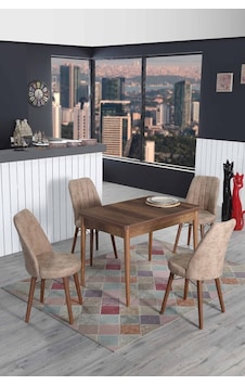 4 Kişilik Sabit Masa Sandalye Takımı Mutfak Masası 70x110 4 Kişilik Sabit Masa Sandalye Takımı Mutfak Masası 70x110