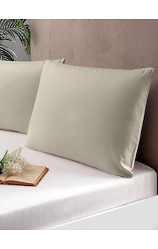 Pierre Cardin 2'li Pamuk Saten Yastık Kılıfı Bej Pierre Cardin 2'li Pamuk Saten Yastık Kılıfı Bej