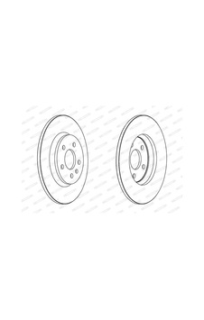 FERODO DDF1666C Disk Ayna Arka A4 A5 A6 A7 Q5 08- Bm (Takım Fiyat) 36463 / Df4848