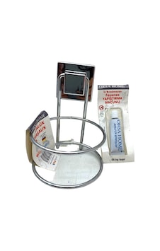 Orsa-615 Yapışkanlı Krom Fönlük Maşalık Fayansa Yapıştırma Macunlu - 6'li Paket Diğer Orsa-615 Yapışkanlı Krom Fönlük Maşalık Fayansa Yapıştırma Macunlu - 6'li Paket Diğer