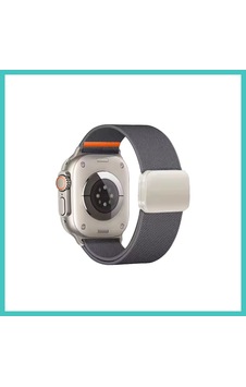 Ny Joy Watch Ultra 49mm Nylon Manyetik Kordon - Gri Nyjoybz Ny Joy Watch Ultra 49mm Nylon Manyetik Kordon - Gri Nyjoybz
