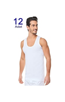 Yıldız Erkek Penye Atlet 12 Adet Beyaz Pamuklu 001 Yıldız Erkek Penye Atlet 12 Adet Beyaz Pamuklu 001