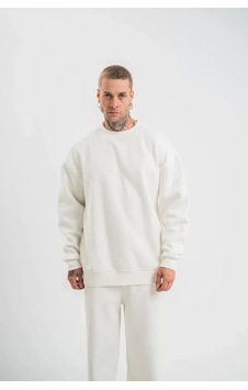 Zenna Tarz Uzun Kol Bisiklet Yaka Basic Sweatshirt - Beyaz Zenna Tarz Uzun Kol Bisiklet Yaka Basic Sweatshirt - Beyaz