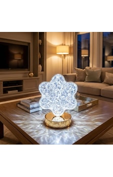 Çiçek Model Kristal Led Masa Lambası Dokunmatik, 3 Renk Işık Modlu, Şarjlı Mini Dekoratif Gece Siyah Çiçek Model Kristal Led Masa Lambası Dokunmatik, 3 Renk Işık Modlu, Şarjlı Mini Dekoratif Gece Siyah