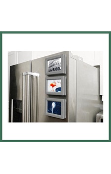 En-cag 3d Baskı 3lü Magnet Fotoğraf Çerçevesi Seti - Buzdolabı İçin Mini Manyetik Resim Çerçevesi, Dekoratif Magnet-gri Bss En-cag 3d Baskı 3lü Magnet Fotoğraf Çerçevesi Seti - Buzdolabı İçin Mini Manyetik Resim Çerçevesi, Dekoratif Magnet-gri Bss