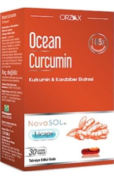 Ocean Curcumin 30 Kapsül - Kurkumin Ve Karabiber Eki Ocean Curcumin 30 Kapsül - Kurkumin Ve Karabiber Eki