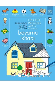 Fransızca İlk Yüz Sözcük Boyama Kitabı- 1001 Çiçek