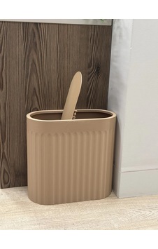 Gees Global 3d Baskı Yivli Oval Çöp Kutusu Sallanır Kapaklı Banyo Tuvalet Mutfak Ofis Kovası 24x12x23 Cm Bej Gbzs Gees Global 3d Baskı Yivli Oval Çöp Kutusu Sallanır Kapaklı Banyo Tuvalet Mutfak Ofis Kovası 24x12x23 Cm Bej Gbzs