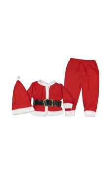Pazarız Yılbaşı Kostüm Erkek 5/8 Yaş Noel Takım Kırmızı Pazarız Yılbaşı Kostüm Erkek 5/8 Yaş Noel Takım Kırmızı