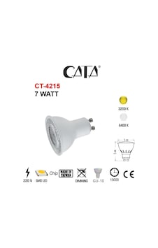 Cata Ct-4215 10 Adet Led Çanak Ampul (7W) Cata Ct-4215 10 Adet Led Çanak Ampul (7W)