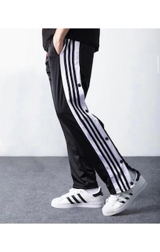 Modavra Unisex Çıt Çıtlı Paraşüt Eşofman Altı - Siyah 001 Modavra Unisex Çıt Çıtlı Paraşüt Eşofman Altı - Siyah 001