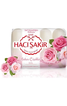 Hacı Şakir Bahar Çiçekleri Gül Güzellik Sabunu 4'lü 70 G Hacı Şakir Bahar Çiçekleri Gül Güzellik Sabunu 4'lü 70 G