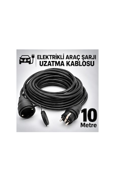 Elektrikli Araç Şarj Cihazları İçin Uzatma Kablosu 3x2.5mm %100 Tam Bakır 10 Metre Elektrikli Araç Şarj Cihazları İçin Uzatma Kablosu 3x2.5mm %100 Tam Bakır 10 Metre
