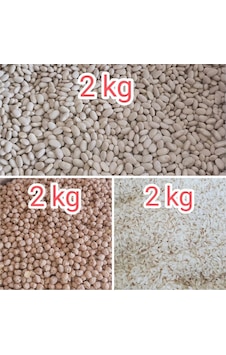 Kuru Fasulye, Nohut , Pirinç Doğal Ve Katkısız Yerli Ve Yeni Mahsul Net 6 Kg Kuru Fasulye, Nohut , Pirinç Doğal Ve Katkısız Yerli Ve Yeni Mahsul Net 6 Kg