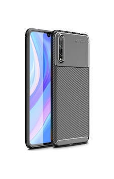 Adige Huawei P Smart S Y8p Kılıf Negro Karbon Desen Silikon Adige Huawei P Smart S Y8p Kılıf Negro Karbon Desen Silikon