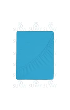 Suvay Penye Lastikli Çarşaf Tek Çift Kişilik Battal Boy %100 Pamuklu Lastikli Penye Çarşaf Mavi Suvay Penye Lastikli Çarşaf Tek Çift Kişilik Battal Boy %100 Pamuklu Lastikli Penye Çarşaf Mavi