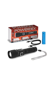 Powerdex Pd-6200 El Feneri Şarjlı 15w 1500 Lümen Su Geçirmez Siyah Powerdex Pd-6200 El Feneri Şarjlı 15w 1500 Lümen Su Geçirmez Siyah