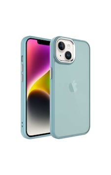 Kilifone - Apple Uyumlu iPhone 14 Plus - Kılıf Arkası Buzlu Sert Pc May Kapak - Mavi Kilifone - Apple Uyumlu iPhone 14 Plus - Kılıf Arkası Buzlu Sert Pc May Kapak - Mavi