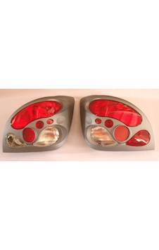 2000-2002 Ford Fiesta Modifiye Stop Lambası Sağ-sol Set 2 Parça Gri-kırmızı-beyaz Tyc Adet