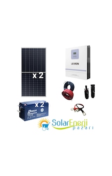 1180 Watt Jel Akülü Mini Ev Sistemi