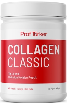 Proftürker Collagen Classic 400 g - Saf ve Doğal Toz Kolajen Proftürker Collagen Classic 400 g - Saf ve Doğal Toz Kolajen