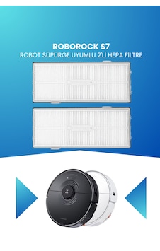 Roborock S7 Robot Süpürge Uyumlu 2'li Hepa Filtre Roborock S7 Robot Süpürge Uyumlu 2'li Hepa Filtre